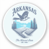 Arkansas The Natural State シール (正面)