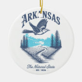 Arkansas The Natural State セラミックオーナメント (正面)