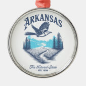 Arkansas The Natural State メタルオーナメント (正面)