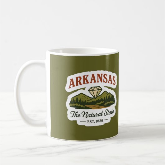 Arkansas - The Natural State Mug コーヒーマグカップ (左)
