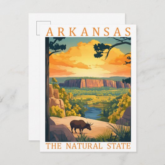 Arkansas the Natural State USA Travel Place ポストカード (正面/裏面)