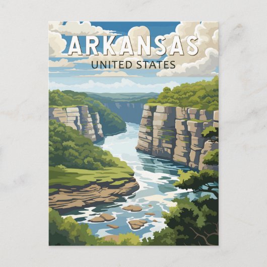 Arkansas Travel Art Vintage ポストカード (正面)