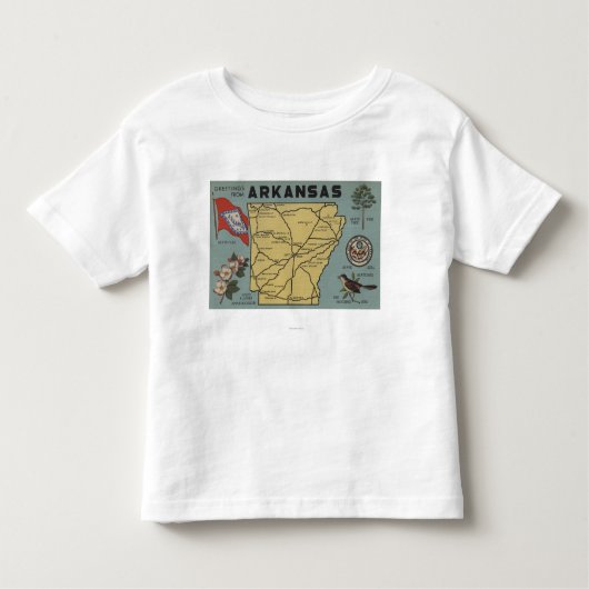 ArkansasLargeの手紙ScenesArkansas 2 トドラーTシャツ (正面)