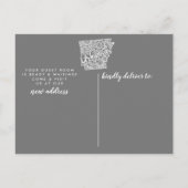 ARKANSOS州引っ越しアナウンスポストカード 案内ポストカード (裏面)