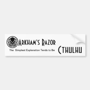 Arkhamのかみそり バンパーステッカー