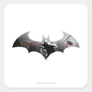 Arkham City Bat Symbol スクエアシール