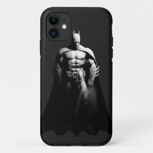 Arkham City | Batman Black and White Wide Pose Case-Mate iPhoneケース (裏面)