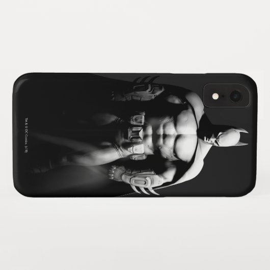 Arkham City | Batman Black and White Wide Pose Case-Mate iPhoneケース (裏面(横))