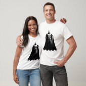 Arkham City | Batman Black and White Wide Pose Tシャツ (ユニセックス)