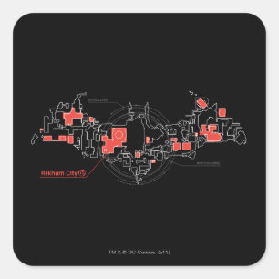 Arkham City Diagram スクエアシール