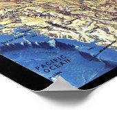 "Arktis: 1971/heute - 3d Meeresgrund Karte ...  Po ポスター (角)