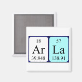 Arla周期表名磁石 マグネット (正面/裏面)
