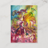 ARLECCHINA VIOLINIST，バイオリン，音楽，劇作家， 名刺 (裏面)