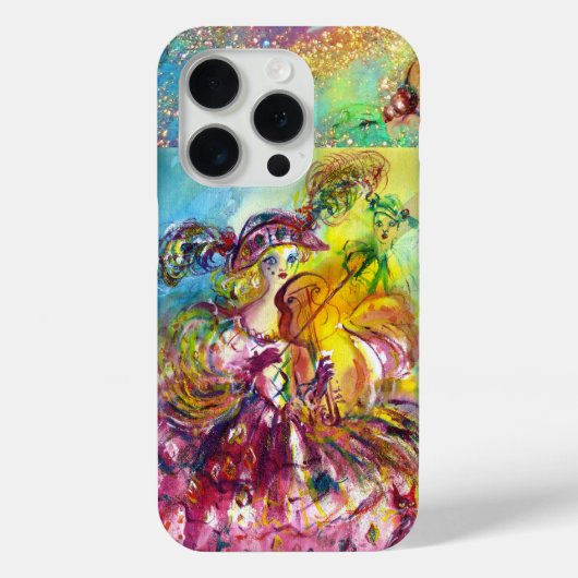 ARLECHINA VIOLINIST /ヴェネツィアカーニバルマスク Case-Mate iPhoneケース (裏面)