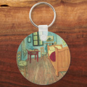 Arlesのベッドルームバイビンセント・ヴァン・ゴッホ キーホルダー (正面)