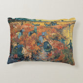 Arles 1888年のフィンセント・ファン・ゴッホ|の赤のブドウ園 アクセントクッション (裏面)