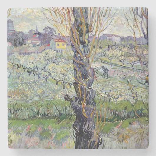 Arles 1889年のフィンセント・ファン・ゴッホ|の意見 ストーンコースター (正面)