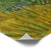 Arles Poster近くの花畑 ポスター (角)