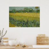 Arles Poster近くの花畑 ポスター (キッチン)