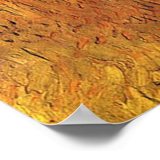 Arles View from the Wheat Fields. Vincent van Gogh ポスター (角)