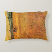 Arles: Vincent van ゴッホによる小麦フィールドからの眺め アクセントクッション (正面)