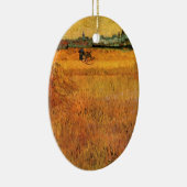 Arles: Vincent van ゴッホによる小麦フィールドからの眺め セラミックオーナメント (右)