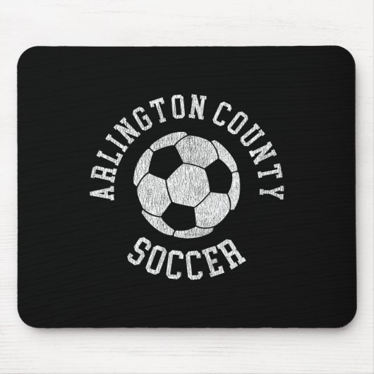 Arlington County Soccer Retro Distressed 90's Vint マウスパッド (正面)