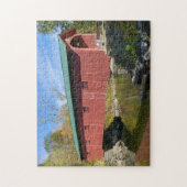 Arlington Covered Bridge in Vermont ジグソーパズル (縦)