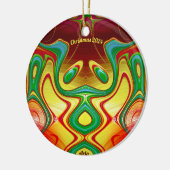 ARLO to CHRISTMAS BRIGHT YELLOW Red Green 2024 セラミックオーナメント (左)