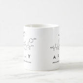 Arlyペプチド名mug コーヒーマグカップ (中央)