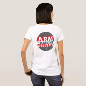 ARMウィメンズトラックジャケット Tシャツ (裏面フル)