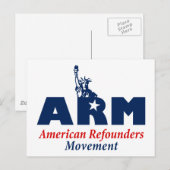 ARM(American Refounders Movement) ポストカード (正面/裏面)