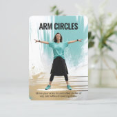 Arm Circles Fitness Card with Blue Backing セーブザデート (スタンド正面)