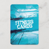 Arm Circles Fitness Card with Blue Backing セーブザデート (裏面)