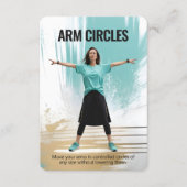 Arm Circles Fitness Card with Blue Backing セーブザデート (正面)