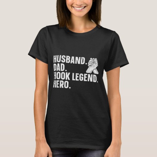 Arm Wrestling Arm Wrestler Husband. Dad. Hook Lege Tシャツ (正面)