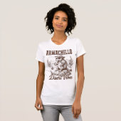 Armachillo Cowboy Armadillo Desert Vibes Funny Tシャツ (正面フル)