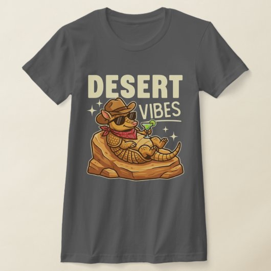 Armachillo Funny Armadillo Chill Desert Vibes  Tシャツ (レイダウン)