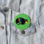 ARMADILLO -クール絶滅危惧動物グラフィック 缶バッジ (インサイチュ)