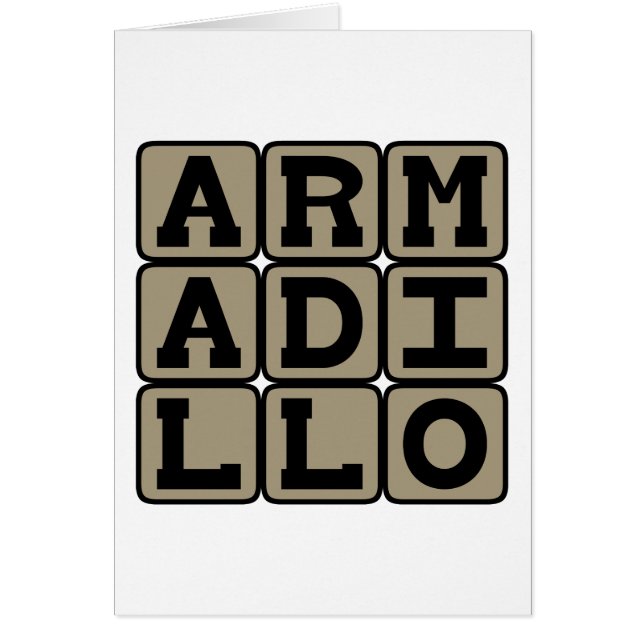 Armadillo（胎盤哺乳動物） (正面)