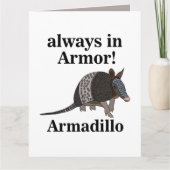 Armadillo Animal Funny  カード (正面)