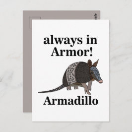 Armadillo Animal Funny  ポストカード