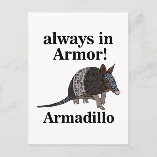 Armadillo Animal Funny  ポストカード (正面)