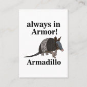 Armadillo Animal Funny  名刺 (正面)
