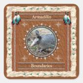 Armadillo - Boundariesスタンプ スクエアシール (正面)