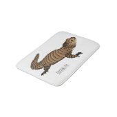 Armadillo girdled lizard cartoon illustration  バスマット (アングル)