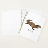 Armadillo girdled lizard cartoon illustration  プランナー手帳 (ディスプレー)