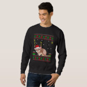 Armadillo Santa Hat Matching醜いArmadillo Chris スウェットシャツ (正面フル)