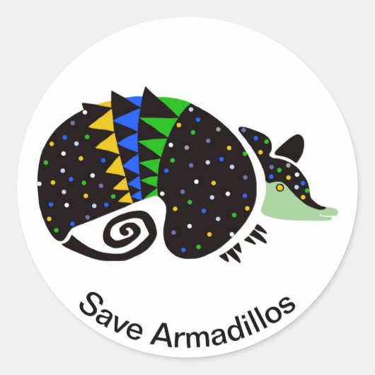 ARMADILLOS救 – 絶滅危惧動物 – ブラジル ラウンドシール (正面)