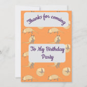 Armadillos Thank you Card 招待状 (正面)